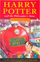 This photo released by Heritage Auction Galleries of Dallas shows A 1997 softcover edition of the first Harry Potter book, Harry Potter and The Philosopher's Stone, that sold for a record $19,120 in a rare books auction conducted online by Heritage Auction Galleries, March 6 and 7, 2009.  The anonymous winning bidder is from Dubai in the United Arab Emirates and is described by the auction house as "a collector of vintage comic books whose wife is a huge fan of the Harry Potter series."  (AP Phoyo/Heritage Auction Galleries)